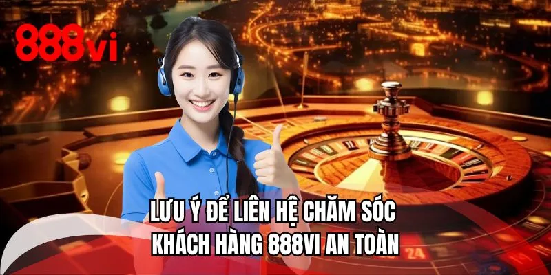 Lưu ý để liên hệ chăm sóc khách hàng 888VI an toàn